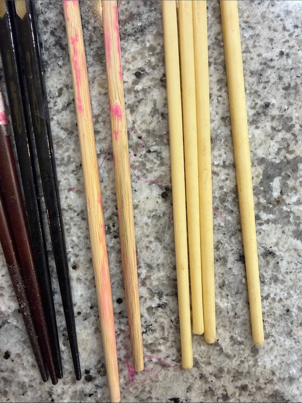 Vintage Chopsticks Decorative Japanese-Style Chopstick Set in Red, Black & Cream